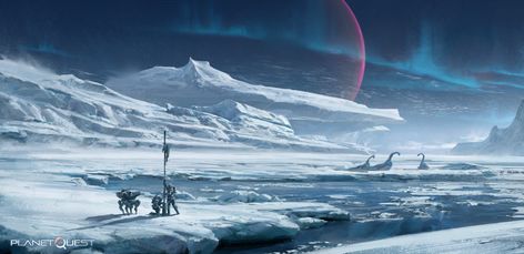 Ice Landscape, Ice Planet, New Planet, Planet Art, Sense Of Sight, Planets Art, Landscape Concept, Space Wolves, Alien Planet