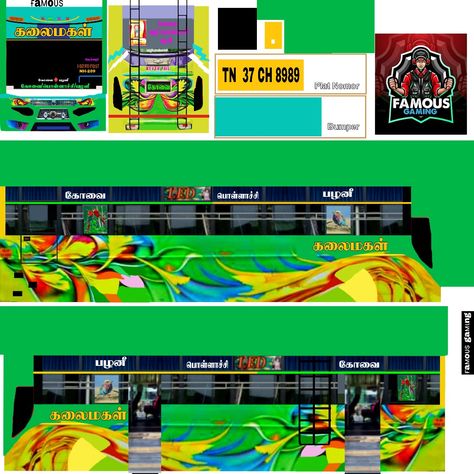 Bus Simulator Indonesia Skin Tamil Nadu, Private Bus Livery Hd, Tamilnadu Bus Livery, Tamil Nadu Bus Skin, Bus Skins, Private Bus Livery, School Bus Games, Bus Livery, St Bus