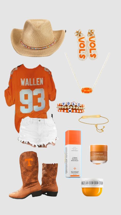 Country Fest Outfits, Morgan Wallen Concert Outfit, Consert Outfits, Morgan Wallen Concert, Summer Country Concert Outfit, Outfit Shuffles, Country Summer Outfits, Cute Western Outfits, College Gameday Outfits