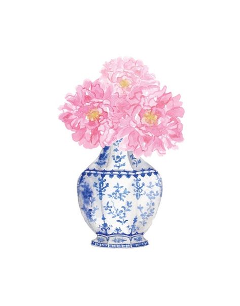 Prints For Picture Frames, China Vase Painting, Aesthetic Dorm Prints, Pink And Blue Wall Prints, Pink Blue And White Aesthetic, Blue And Pink Prints, Pink And Blue Prints, Pink And Blue Wall Art, Blue And Pink Bedroom For Adults