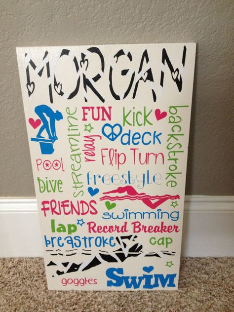 Hey, I found this really awesome Etsy listing at http://www.etsy.com/listing/124330297/personalized-wooden-swim-teen-tween-sign Team Posters Ideas, Swim Team Posters, Swim Poster Ideas High Schools, Time Out Chairs, Team Poster Ideas, Swim Team Party, Locker Signs, Swimming Posters, Swimming Funny