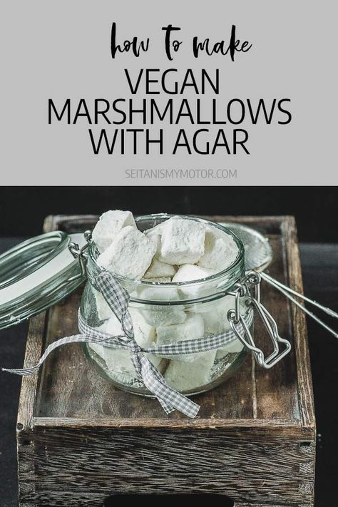 Agar Agar Marshmallow Recipe, Agar Agar Recipes, Good Baking Recipes, Vegan Marshmallow Recipe, Vegan Low Carb Recipes, Coconut Whip Cream, Marshmallows Recipes, Vegan Jello, Hot Chocolate Aesthetic