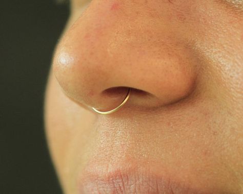 Small Septum Piercing, Small Septum, Septum Gold, Gauge Septum, Fake Septum Ring, Ear Peircings, Gold Septum, Septum Piercing Jewelry, Nose Septum