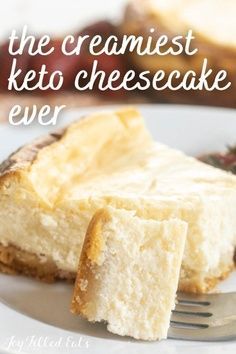 This Keto Cheesecake is the easiest and most mouth-watering cheesecake that you can make. Even a beginner baker will be able to follow the steps in this recipe and finish the cake easily. This low carb cheesecake is a big hit in the keto community. With just a hint of vanilla and a beautiful but easy crust, this is one cake that you can enjoy guilt-free and even share with your friends and family on special occasions. And very best of all, it is low in carbs. Wholesum Yum, Best Keto Cheesecake, Keto Cheesecakes, Keto Favorites, Beginner Baker, Keto Cakes, Healthier Sweets, Ditch The Carbs, Desserts Keto