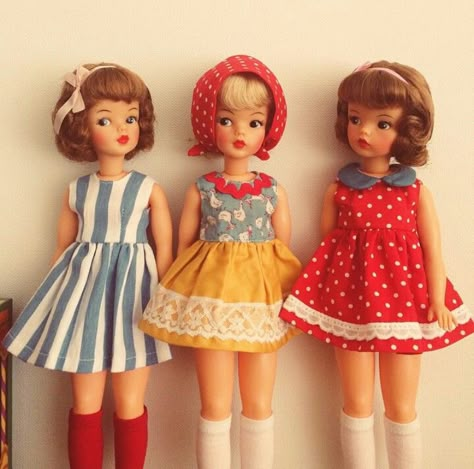 Tammy dolls. Tammy Doll, Glamour Dolls, Sindy Doll, Doll Vintage, Old Dolls, Vintage Barbie Dolls, Barbie Friends, Pretty Dolls, Dollhouse Dolls