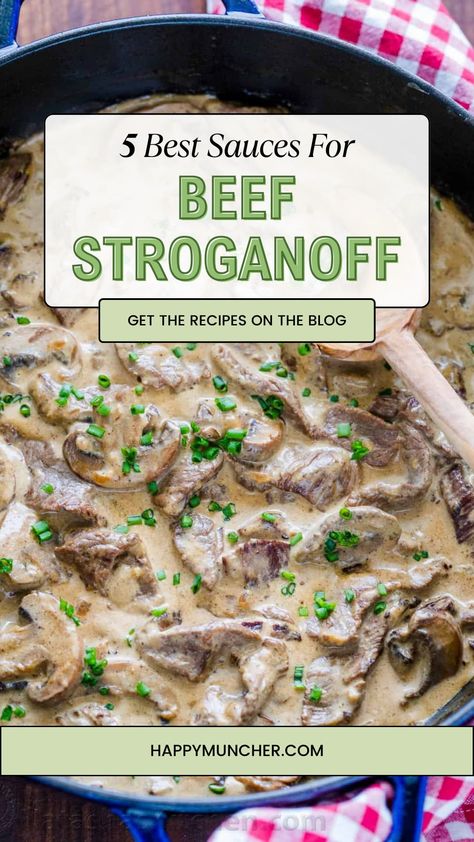 5 Best Sauces for Beef Stroganoff Stroganoff Sauce Recipe, Stroganoff Sauce, Best Sauces, Different Cultures Around The World, French Sauces, Russian Dishes, Sour Cream Sauce, Creamy Mushroom Sauce, Savory Sauce