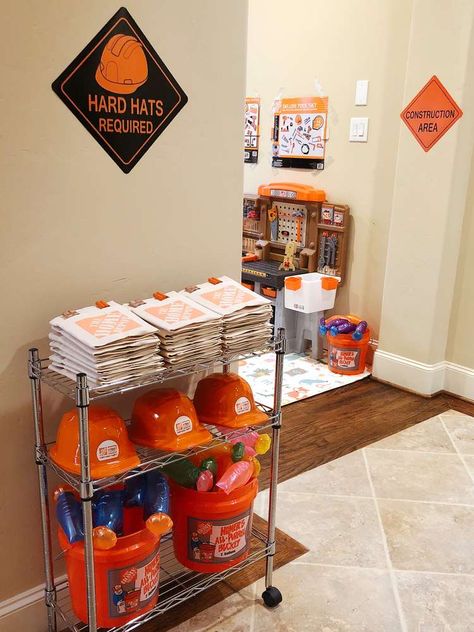 Home Depot Party Ideas, Handyman Birthday Party Ideas, Home Depot Birthday Party Ideas, Tool Centerpiece Ideas, Home Depot Party Theme, Home Depot Themed Birthday Party, Handyman Hal Birthday Party, Home Depot Birthday Party, Handyman Birthday Party