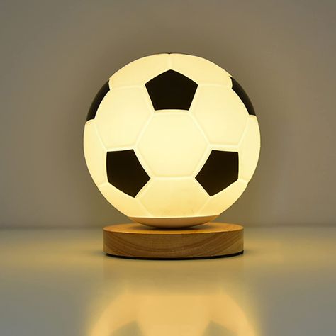 Pumpumly Football Night Light, Football Gifts for Boys Girls, Glass Night Light with Warm White Light Changing, Decorative Desk Lamp, Creative Gift Sports Fans Toys : Amazon.co.uk: Lighting Lamps For Boys Room, Boys Football Bedroom, Football Gifts For Boys, Football Lamp, Football Gift Ideas, Football Room Decor, Night Desk, Football Night, Soccer Bedroom