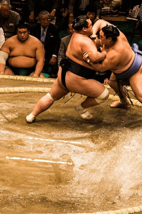 Thinking of seeing sumo when you visit Japan? Find out when & where the official sumo 'basho' tournaments take place, where to sit, how much tickets cost & more! Samurai Culture, Japan Places, Japanese Wrestling, Gesture Drawing Poses, Sumo Wrestler, Japan Destinations, Japan Travel Tips, Def Jam, Festivals Around The World