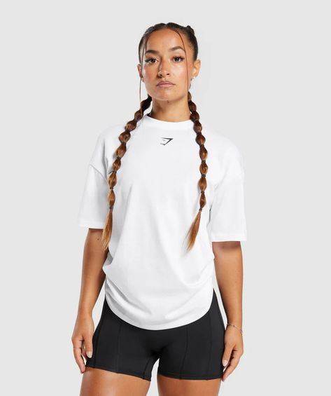 Women's Gym & Workout Shirts & Tops - Gymshark Workout Cover, Gymshark Shirt, Gym Tops Women, Oversize Tshirt Outfits, Big Numbers, Gym Workouts Women, Pump Cover, Gymshark Women, Gym Tops