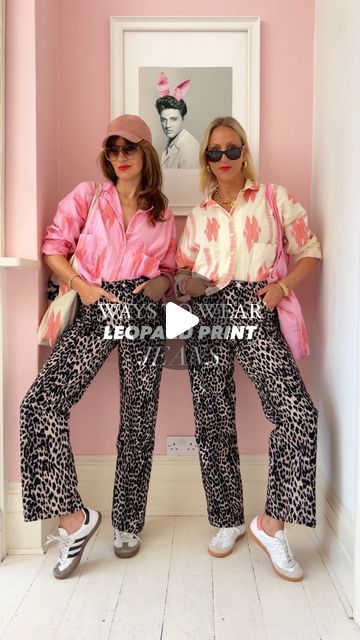 Alice & Hannah ~ Belle & Bunty on Instagram: "🐾Ways to Wear Leopard Print Jeans, now and into Autumn 🐾 WE’RE BACK!! After a short Summer Holiday we are back and thought we’d start with a key piece this year that you may already own, or have been thinking about purchasing -Leopard Print Jeans! 🐆 They aren’t going anywhere for the Autumn/Winter season so here are a few ideas to wear them now and with lightweight layers into Autumn🍂  We’ll be sharing more A/W trends and Ways to Wear videos very soon but in the meantime let us know what you think of these outfits! 🥰🥰 Are leopard print jeans a Yes or No for you?!   Don’t forget to SAVE this if it maybe useful to come back to and comment below if you’d like us to send you any links and we’ll message them to you! 😘😘🥰🥰📩📩  #waystowear # Leopard Print Jeans Outfit Street Style, Leopard Jeans Outfit 2024, Leopard Print Jeans Outfit, Denim Culottes Outfits, Leopard Jeans Outfit, Print Jeans Outfit, Culottes Outfit, Denim Culottes, Leopard Jeans