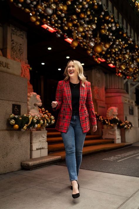 Christmas Blazer, Christmas Outfit Casual, Holiday Outfit Inspiration, Trendy Christmas Outfits, Holiday Outfits Christmas, Xmas Outfits, Cute Christmas Outfits, Christmas Look, Christmas Party Outfit