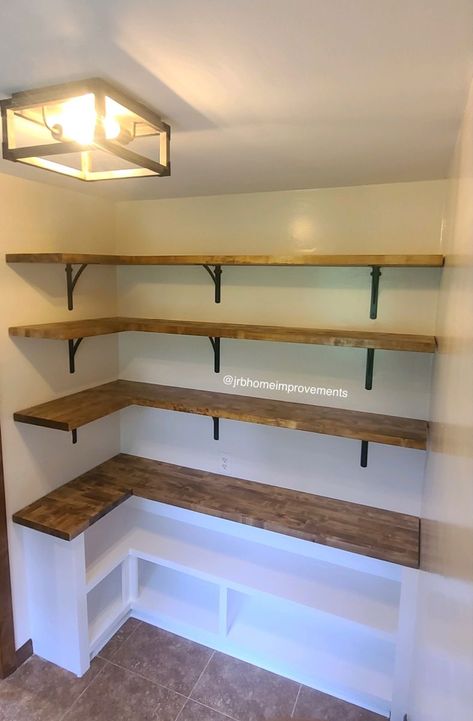 Pantry Renovation, Pantry Closet Design, House Pantry, Pantry Laundry Room, Farmhouse Pantry, Pantry Room, Pantry Remodel, Desain Pantry, Pantry Wall