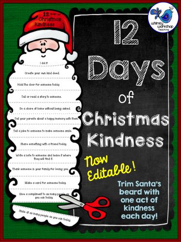 Winter Crafts: A Big List - Whimsy Workshop Teaching Christmas Kindness For Kids, Christmas Kindness, Kindness For Kids, Teaching Holidays, Christmas Kindergarten, 4 December, Act Of Kindness, Christmas School, Twelve Days Of Christmas