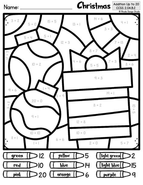 Make holiday math more fun with free Christmas color-by-number worksheets! Kids can sharpen their math skills with these easy-to-print, seasonal coloring pages. Pin it now to use all season long! Christmas Math Coloring Pages, Christmas Subtraction, Color By Number Coloring Pages, Christmas Multiplication, Gingerbread Math, Holiday Math Activities, Holiday Math Worksheets, Number Coloring Pages, Christmas Color By Number