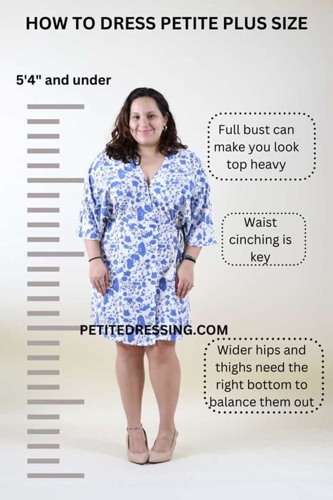 16 Best Ways to Dress Petite Plus Size House Routine, Plus Size Petite Dresses, Plus Size Petite Fashion, Outfits For Petite, Wardrobe Makeover, Petite Plus Size, Petite Clothing, Plus Size Petite, Short Women