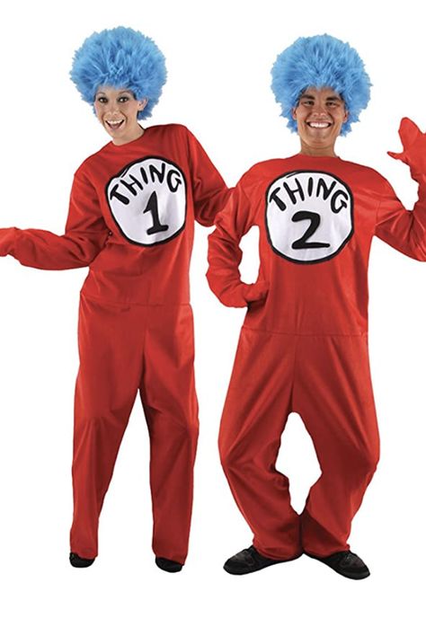 Twin Costumes, Sibling Costume, Twin Halloween Costumes, Dr. Seuss, Halloween Memes, Masks Diy, Games Diy, Halloween Recipe, Crafts Halloween