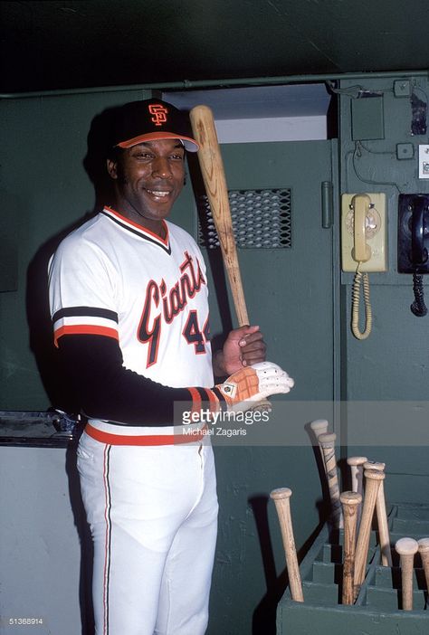 Willie McCovey of the San Francisco Giants poses for a portrait inside the dugout in 1979. Willie McCovey played for the San Francisco Giants from 1959-1973, 1977-1979. Mlb Fashion, Mlb Uniforms, Willie Mccovey, Long Suffering, Baseball Legends, Sf Giants Baseball, Candlestick Park, San Francisco Giants Baseball, Giant Steps