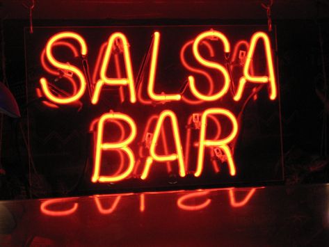 All sizes | Salsa bar sign at Banditos | Flickr - Photo Sharing! Latin Night Club Aesthetic, Salsa Club Aesthetic, Salsa Playlist Cover, Salsa Dancing Aesthetic, Bar Astethic Club, Dancing Salsa Aesthetic, Salsa Aesthetic, Salsa Aesthetic Dance, Dance Club Nightclub