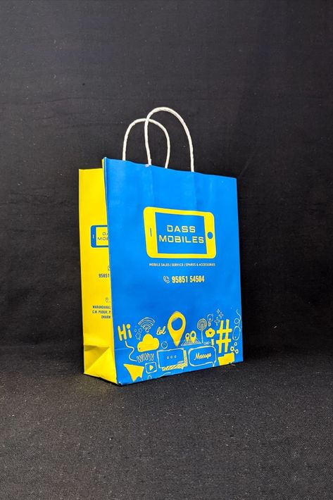 mobile paper bags Carry Bags Design, Brand Shopping Bag, Shopping Bag Design, Mobile Store, Paper Boxes, A Thought, Ink On Paper, Bag Design, Paper Bags