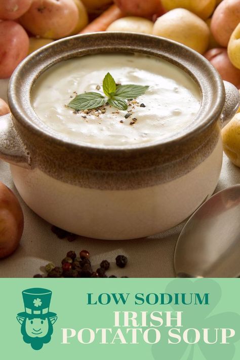 Low Sodium Potato Soup Recipes, Potato Soup Low Sodium, Low Sodium Casserole Recipes, Low Sodium Soups And Stews, Low Sodium Potato Soup, Low Sodium Soup Recipe, Low Sodium Appetizers, Low Sodium Breakfast Recipes, Low Sodium Soup Recipes