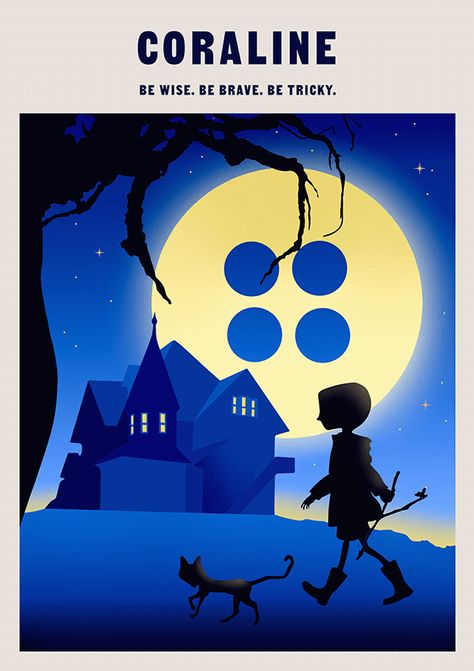 Coraline Graphic Design, Coraline Poster Vintage, Coraline Art Painting, Coraline Scenes, Coraline Illustration, Coraline Fan Art, Coraline Design, Coraline Poster, Coraline Book