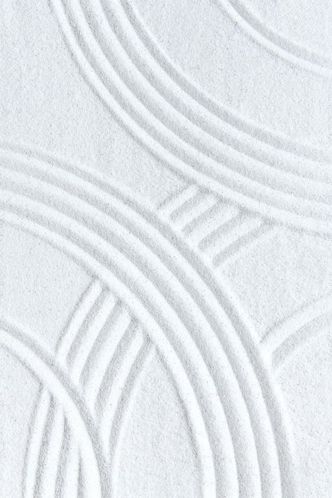 White sand surface texture background zen and peace concept | free image by rawpixel.com / Chanikarn Thongsupa Sand Patterns Texture, Zen Garden Sand Patterns, Bamboo Moodboard, Japanese Sand Garden, Zen Background, Zen Garden Sand, Zen Sand, Zen Wallpaper, Zen Aesthetic