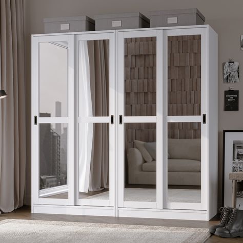 Sliding mirror wardrobe