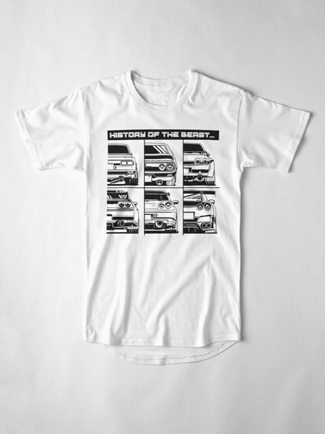 Godzilla Car, Gtr Hakosuka, Funny Car Shirts, Car Japanese, Mechanic Shirt, Shirt Inspiration, Car T Shirt, Car Shirts, Shirt Business