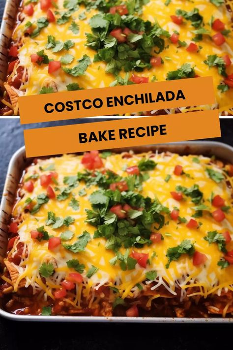 Costco Enchilada Bake Recipe – Hungarian Chef Protein Vegetables, Costco Chicken, Chicken Enchilada Bake, Baking Recipes Healthy, Enchilada Bake, Costco Meals, Gourmet Salad, Easy One Pot Meals, Enchilada Casserole