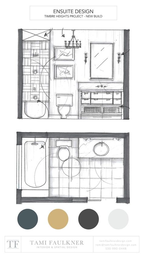 Floor Plan Bedroom With Bathroom, Flooring Plan Ideas, Plan Bedroom Design, Hand Drawn Floor Plan Sketch, Interior Design Drawings Floor Plans, Ensuite Layout Floor Plans, Bathroom Sizes Floor Plans, Bathroom Elevation Drawing, Bedroom Plans Layout Design