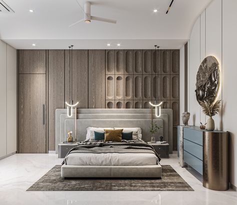 Teenager Bedroom Design, Bed Back Design, Bedroom Interior Design Luxury, Bedroom Door Design, Modern Luxury Bedroom, Modern Bedroom Interior, Luxury Bedroom Design, Bed Design Modern, Wall Panelling