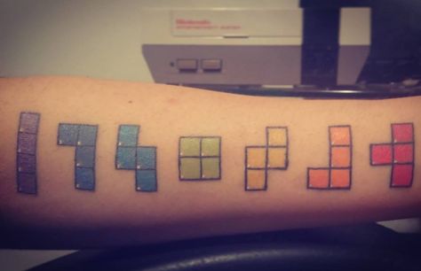 Tetris is life. #tattoo https://t.co/agz09Vwnnz Please Re-Pin It! Tetris Tattoo, Brick Tattoo, Beautiful Tattoo Designs, Beautiful Tattoo, Ink Ideas, Beautiful Tattoos, Tatting, Tattoo Designs, Web Design