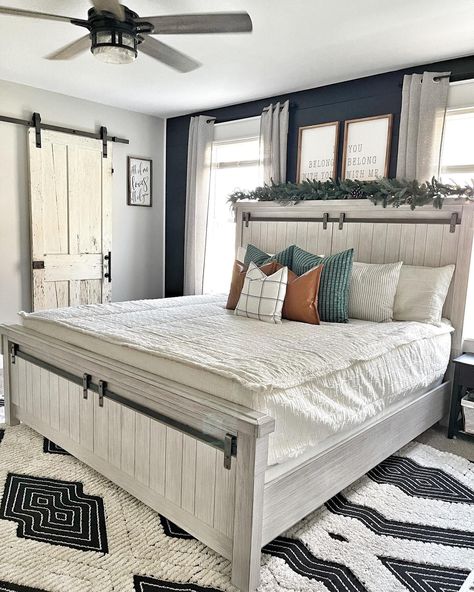 #farmhouse #farmhousestyle #iadorefarmhousedecor #farmhousemaster #masterbedroom #masterbedroomdecor #modernfarmhouse #farmhousedecor #fixerupperstyle #farmhousechic #seasonaldecor #diyhomedecor #diyaddict #diyfarmhouse #greatroom #farmhouseinspo #bohofarmhouse #countrylivingmag #diyhomeprojects #homedecorblog #coconisfurniture #texturedpillows #beddysbeds #beddy #boutiquerugs Cozy Master Suite Ideas, Dakota House, Cozy Bedrooms, Fall Bedroom Decor, Modern Farmhouse Bedroom, House Updates, House Construction, Fall Bedroom, Farmhouse Bedroom Decor