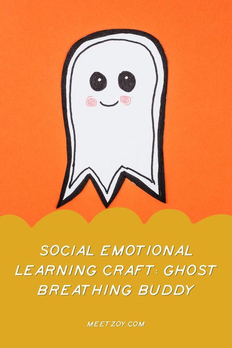 The goal of this social emotional learning (SEL) craft is to create a fun visual support for your child to use and practice their deep breathing. This is a great hands-on social emotional learning activity that involves fine motor skills, self-regulation, direction following, and creative skills. After the ghost breathing buddy is complete it can be added to your child’s calm down toolkit. Social Emotional Learning Activities Preschoolers, Fall Sel Activities, Pumpkin Social Emotional Activities Preschool, Halloween Feelings Activities, Halloween Sel Activity, Social Emotional Crafts, Fall Counseling Activities, Halloween Sel Activities, Halloween Therapy Activities