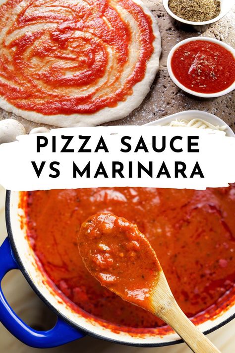 Pizza sauce and marinara sauce are two of the most widely-used tomato sauces enjoyed today but, despite what you might think, they’re not the same. Find out the difference between pizza sauce and marinara and when to use them with our cooking ingredient guide. Digiorno Pizza, Tomato Sauces, Best Marinara Sauce, The Big Green Egg, Marinara Recipe, Marinara Sauce Recipe, Pizza Sauce Recipe, Easy Homemade Pizza, Cooking Pizza