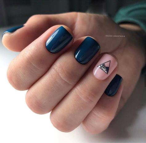 Dark blue and pink nails Dark Blue And Pink Nails, Blue Pink Nails, Blue And Pink Nails, Neon Toe Nails, Blue Toe Nails, Trending Nail Art, Polka Dot Nail Designs, Dot Nail Designs, Gold Acrylic Nails