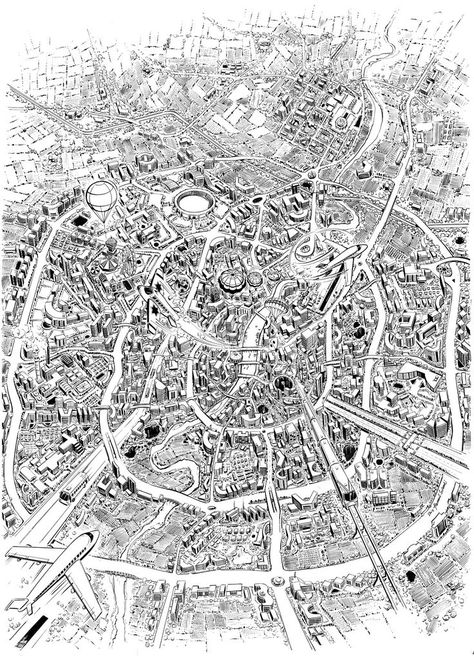 Bird eye view conceptual illustration of Ahmedabad city, India Ahmedabad Illustration, Ahmedabad City, Birds Eye View City, Bird Eye View, Birds Eye View Map, Conceptual Sketches, City Drawing, Conceptual Illustration, Illustrated Map