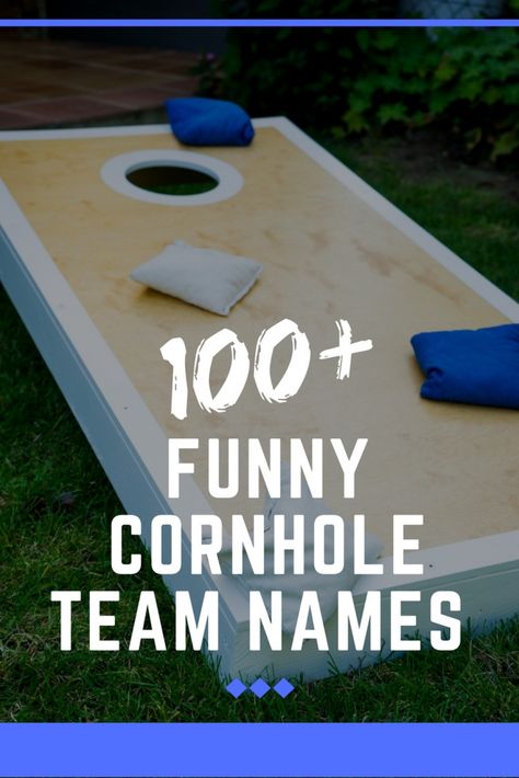 There’s nothing quite as fun to pass the time than playing a few good rounds of cornhole! If you’re looking for some of the best cornhole team names there is, look no further! How To Play Cornhole, Cornhole Party Food, Cornhole Birthday Party, Cornhole Tournament Fundraiser, Cornhole Party Ideas, Cornhole Set Up Backyard, Corn Hole Tournament Ideas, Cornhole Backyard Ideas, Cornhole Tournament Ideas