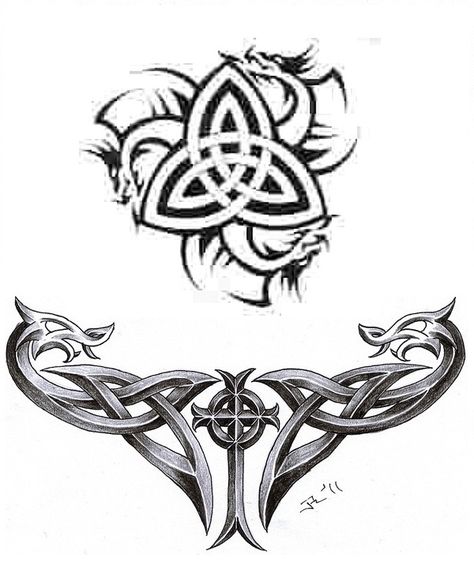 Dragons arm tattoo Irish Dragon Tattoo, Celtic Vine Tattoo, Keltic Pattern Tattoo, Dragon Tattoo Drawing, Celtic Dragon Tattoos, Celtic Tattoo Designs, Viking Pattern, Upper Back Tattoos, Filigree Tattoo