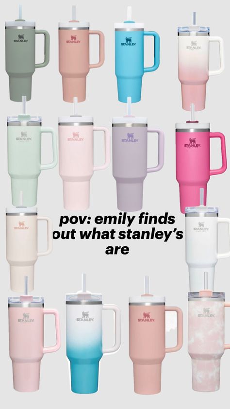 #stanley #preppy Cute Stanley, Stanley Water Bottle, Trendy Water Bottles, Preppy Gifts, School Bag Essentials, Stanley Cups, Cute Birthday Ideas, Cute Water Bottles, Pretty Cups