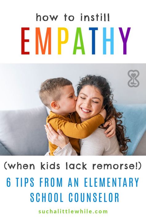 Learn 6 tips on how to teach empathy to kids from an elementary school counselor. #positiveparentingtips #positivedisciplinetips #socialemotionallearning #classroommanagement Show No Emotion, Kids Empathy, Empathy Activities, Discipline Tips, No Emotion, No Remorse, Teaching Empathy, Parenting Activities, Social Emotional Learning Lessons