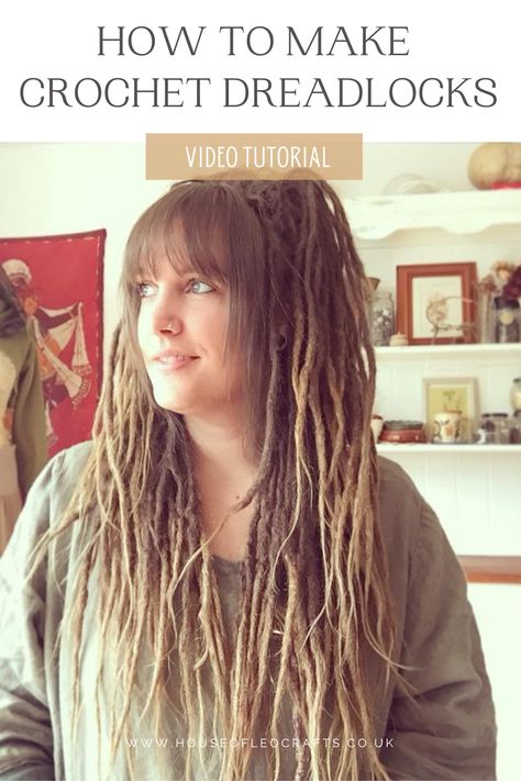 Let me show you how I make my dreadlocks with my tried and tested crochet method. DIY dreadlocks for beginners Diy Faux Dreadlocks, Diy Dreads Tutorials, How To Make Fake Dreadlocks, How To Make Dreadlocks Diy, Diy Dreads Locks Natural, Diy Dreadlocks, How To Crochet Dreadlocks, How To Crochet Dreadlocks For Beginners, Diy Dreadlocks Tutorials