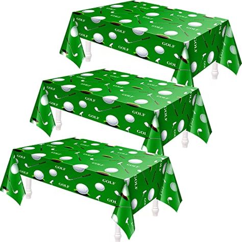 Golf Event Decor, Golf Table Decorations, Golf Party Decorations, Table Cloth Decorations, Golf Event, Golf Decor, Golf Party, Golf Theme, Party Table Cloth