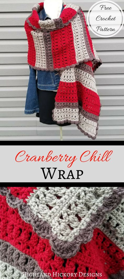 Crochet Wraps, Winter Wrap, Crochet Shawls And Wraps, Crochet Shawls, Haken Baby, Crochet Afghans, Crochet Wrap, Crochet Motifs, Shawl Crochet Pattern