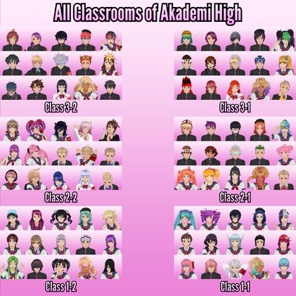 Yandere Simulator Club Leaders, Yandere Simulator Profile, All Yandere Simulator Characters, Yandere Simulator Fan Art, Yendere Simulator, Yandere Simulator Characters, Yandere Characters, Handyman Services, Student Council