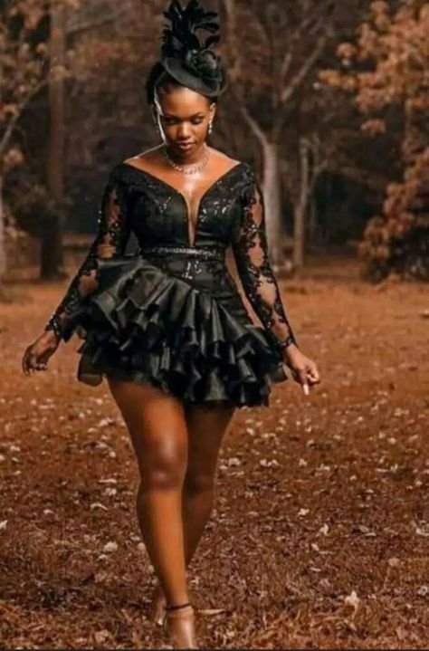 20 Stylish Short African Dresses For Weddings And Parties African Prom Dresses, Short African Dresses, Dinner Dress Classy, Maid Of Honour Dresses, African Lace Dresses, Short Gowns, Dress Classy, Classy Dress Outfits, Black Short Dress