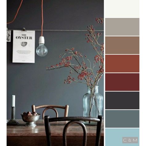 Decor Color Schemes, House Color Palettes, Paint Color Palettes, Room Color Schemes, Bedroom Color Schemes, Brown Living Room, Home Decor Color, Cozy Interior, Bedroom Colors