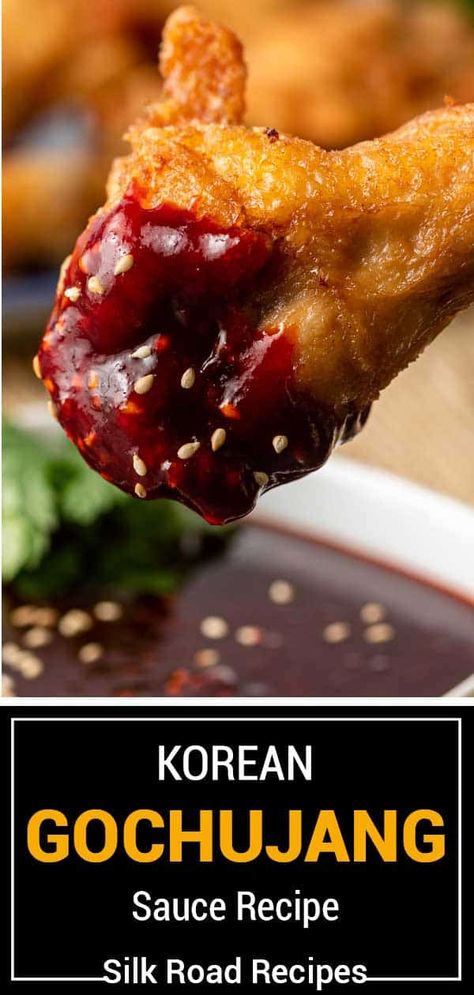 Spicy Korean Wing Sauce, Wing Stop Spicy Korean Sauce, Korean Bbq Sauce Gochujang, Go Chu Jang Sauce, Honey Gochujang Sauce, Gojuchang Dipping Sauce, Gochujang Wing Sauce, Korean Sauces Recipes, Korean Peanut Sauce