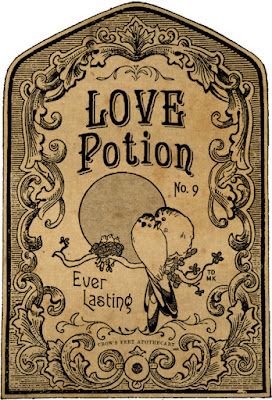 Free Love Potion Label | Crow's Feet Chic Halloween Potion Labels Free, Vintage Potion Labels, Love Potion Labels Printables, Magic Potion Labels Free Printables, Potion Stickers Printable, Love Potion Ingredients, Free Vampire Printables, Amortentia Label, Love Potion Label